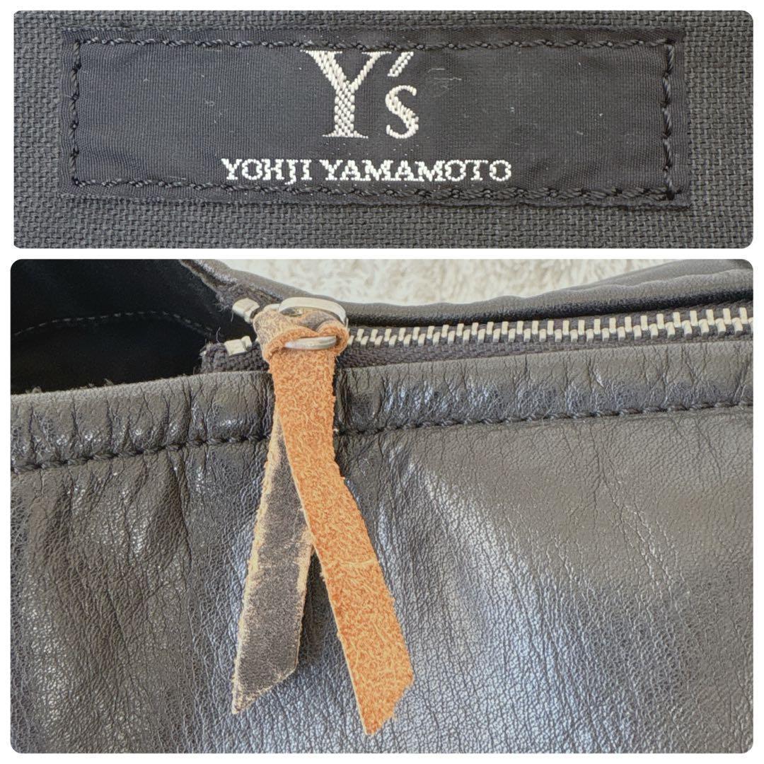 Y's YOHJI YAMAMOTO ボストンバッグ オールレザー 大容量 黒