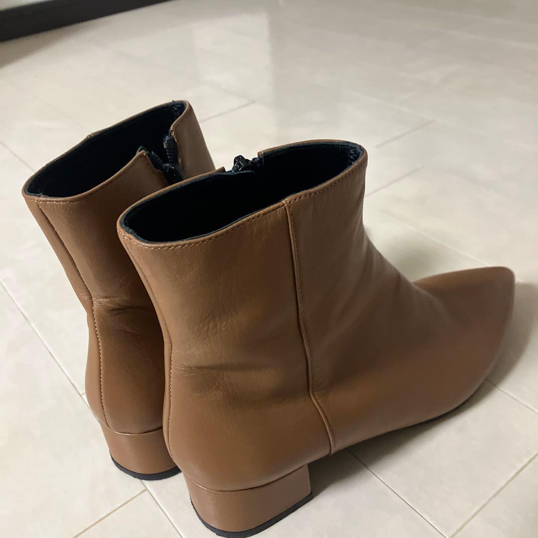 FABIO RUSCONI ショートブーツ　キャメル色 38 【美品】SALE❗️