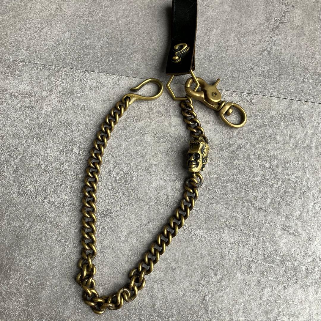 廃盤WEIRDO jewelry FRANKEN　WALLETCHAIN ブラス
