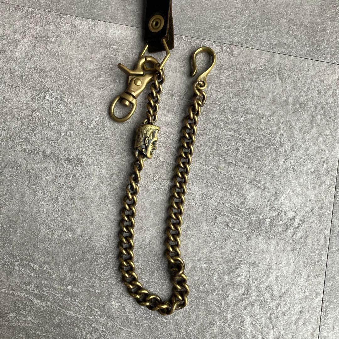 廃盤WEIRDO jewelry FRANKEN　WALLETCHAIN ブラス