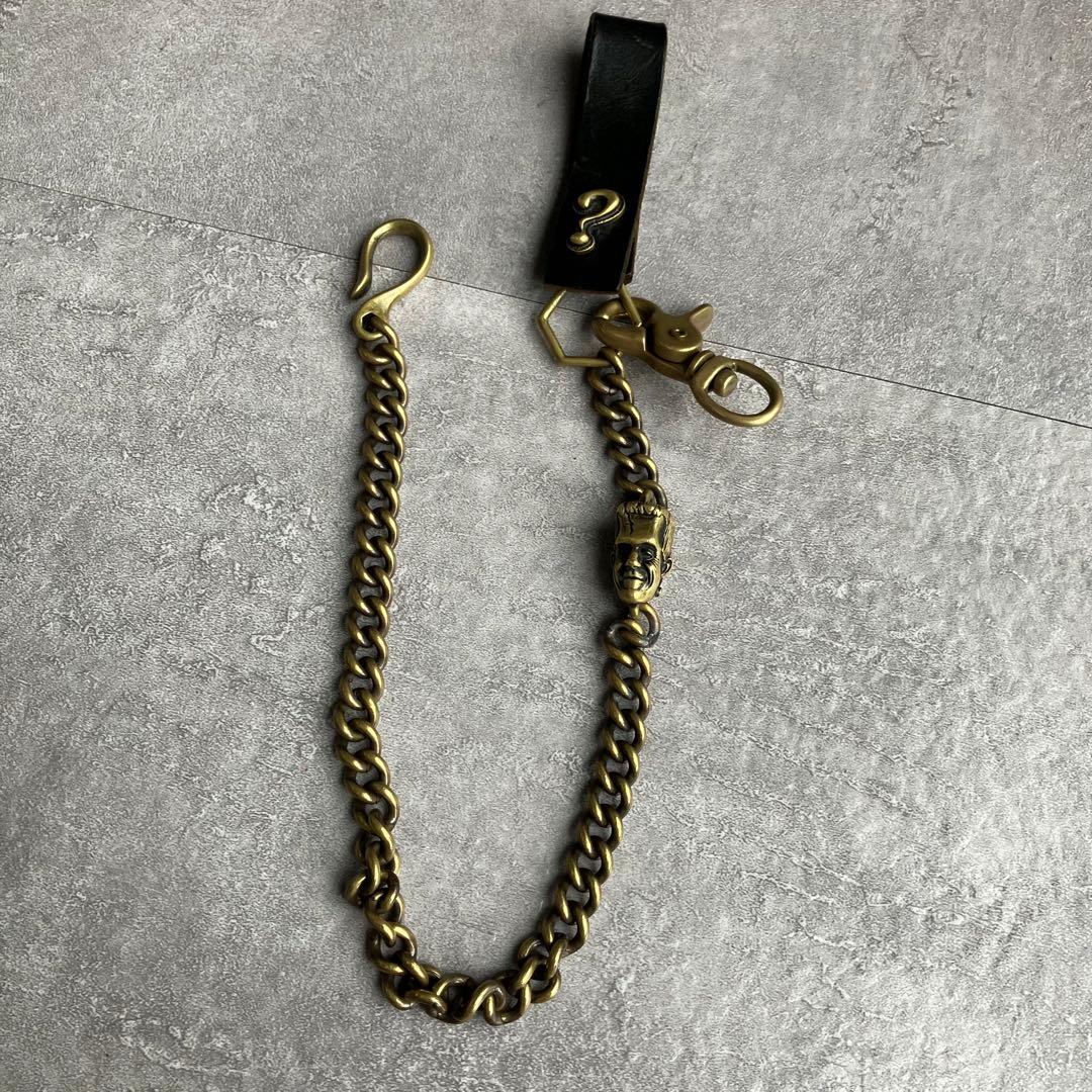 廃盤WEIRDO jewelry FRANKEN　WALLETCHAIN ブラス