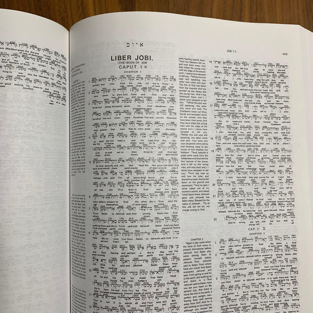 聖書行間訳 ヘブライ語ーギリシャ語ー英語