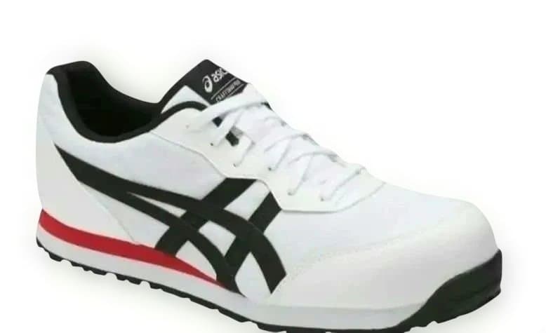新品未使用ASICS 安全靴 ホワイト/ブラック/レッド26.5cm
