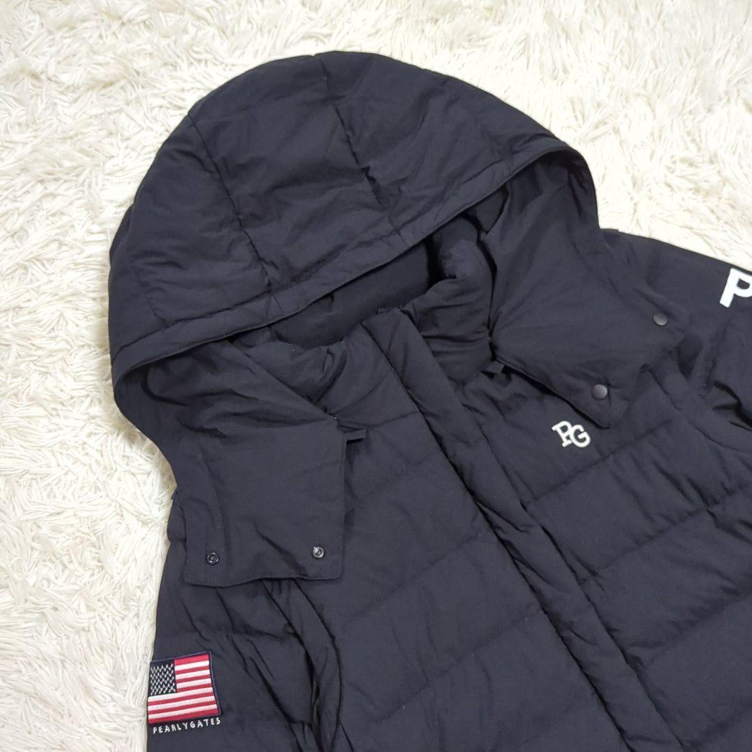 未使用級 0 パーリーゲイツ 3way ダウンジャケット 星条旗 ネイビー