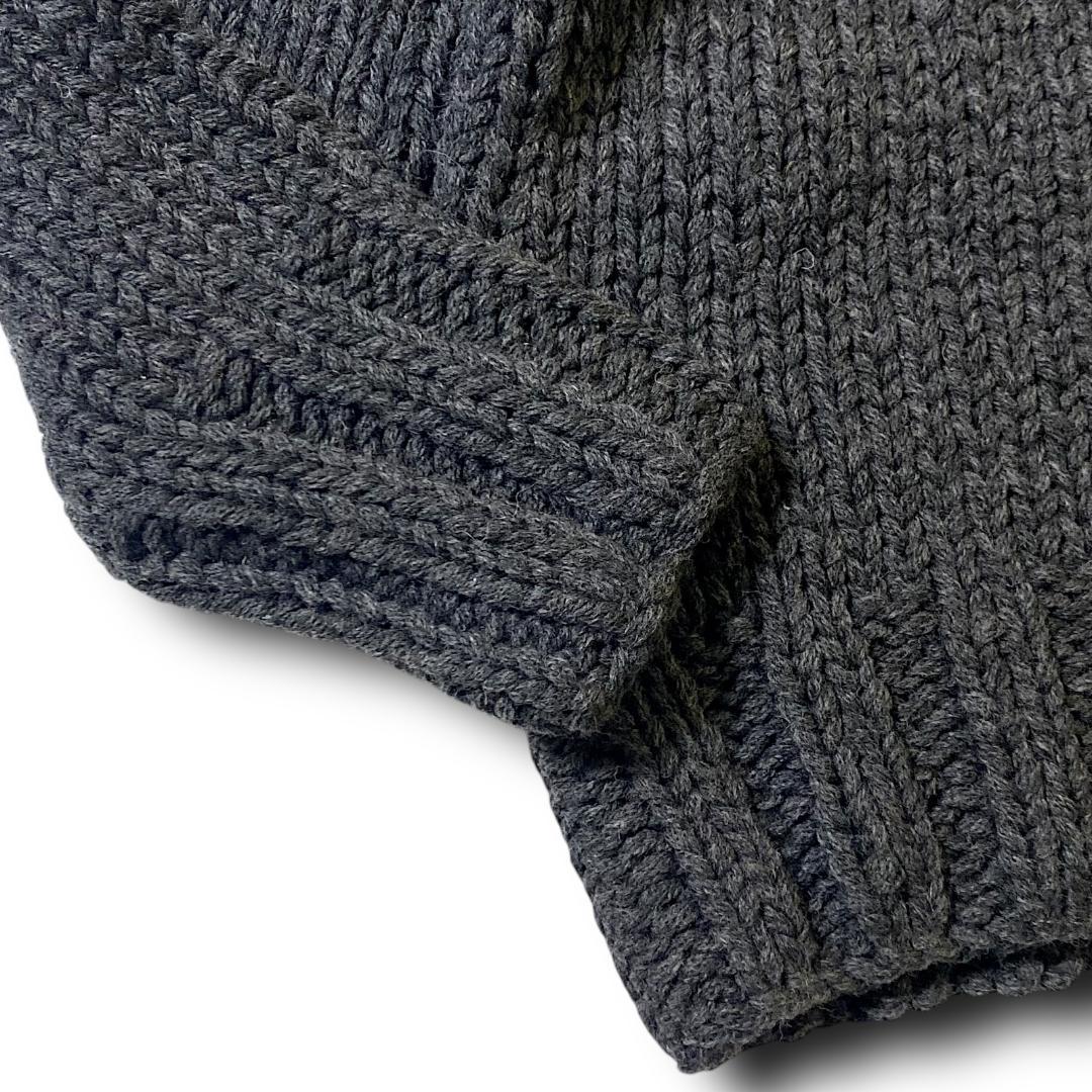 M 定4.9万 TMT 毛100％ タートルネック ニット セーター 黒 新品