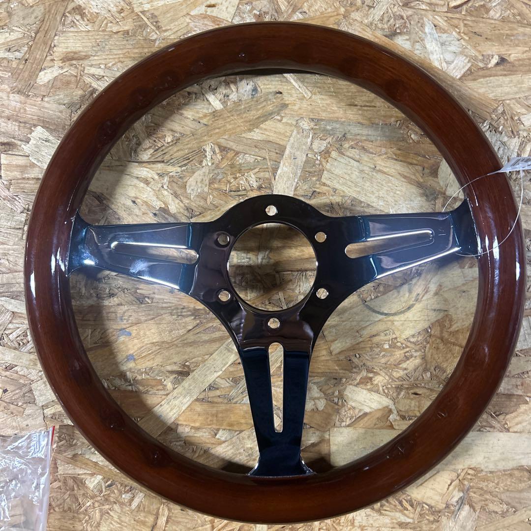 社外ウッドステアリング直径３３センチ