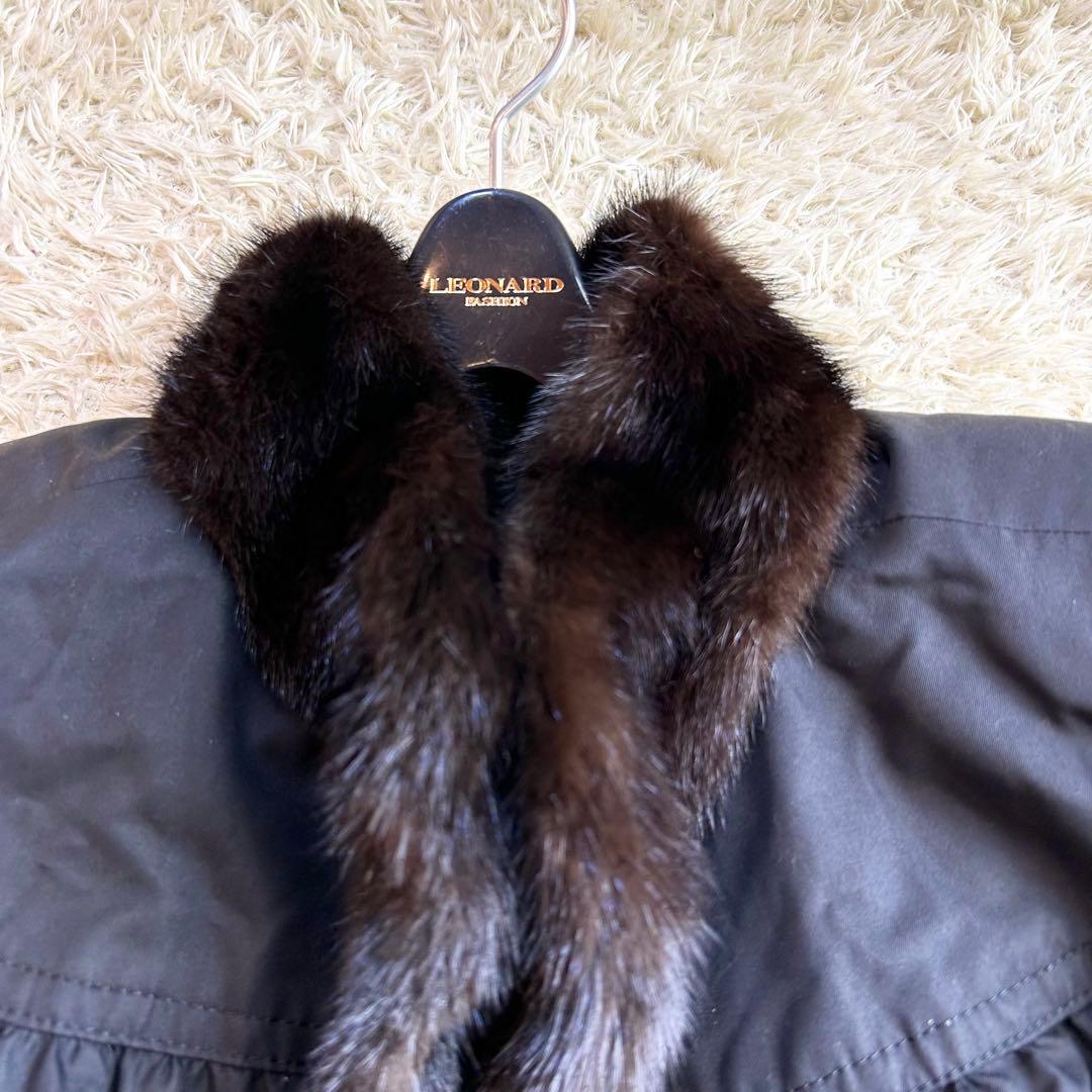 【極美品✨️希少カラー】カネボウシルク 高級 ミンク ラム コート毛皮 XL