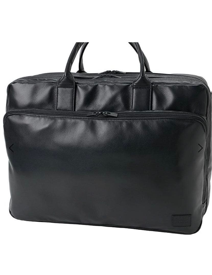 ⚫︎定価12万円‼️ PORTER BLACK 3WAY BRIEFCAS レザー