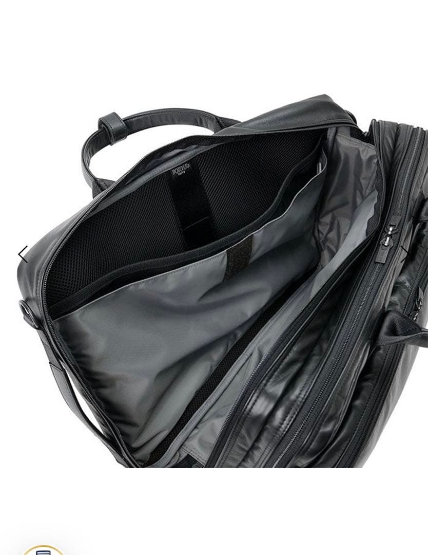 ⚫︎定価12万円‼️ PORTER BLACK 3WAY BRIEFCAS レザー
