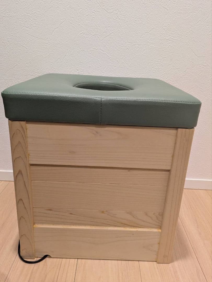 yomogina（ヨモギーナ）正規品とコンロ付き よもぎ蒸しチェア ヒノキ 無垢