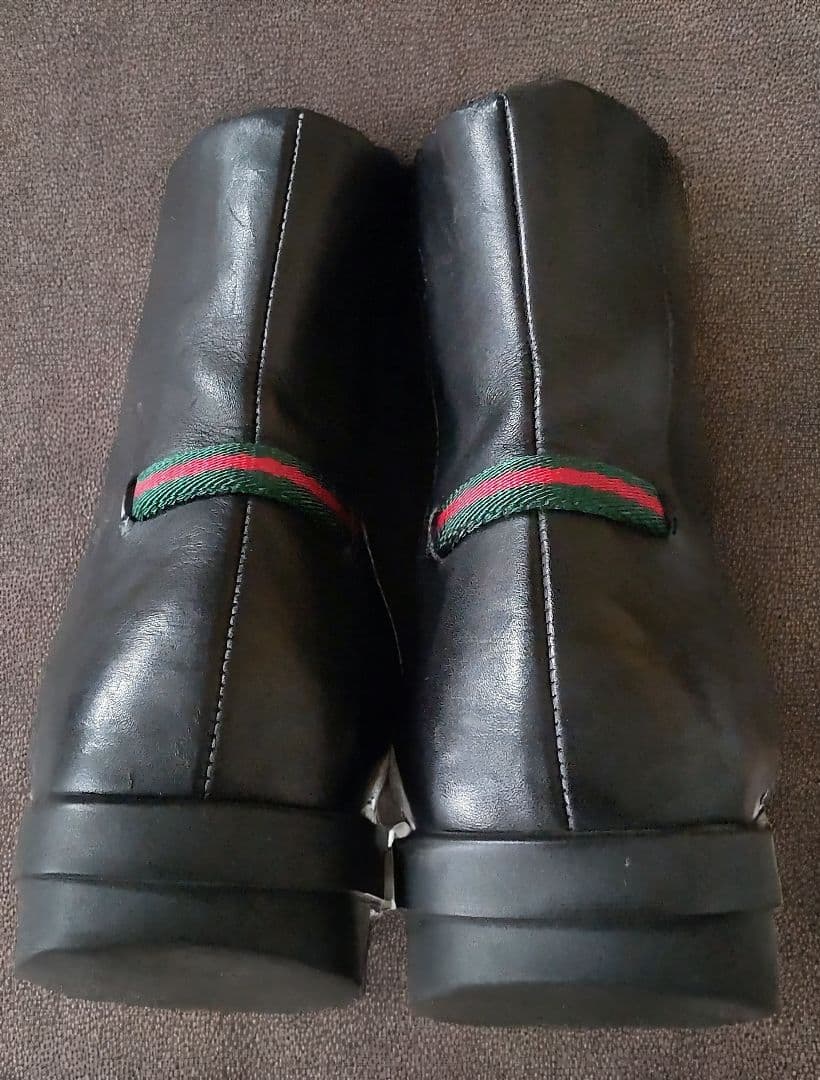 ✨グッチ　シェリーライン　サイドゴアブーツ　革靴　レザー　本革　ブラック　37