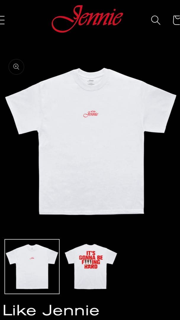 トップス Like Jennie Statement Tee Red