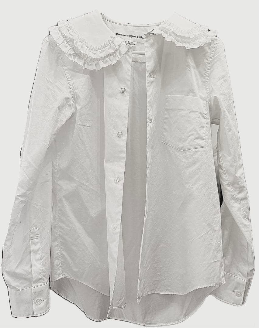 コムデギャルソン　GIRL 綿　定番シャツ　S
