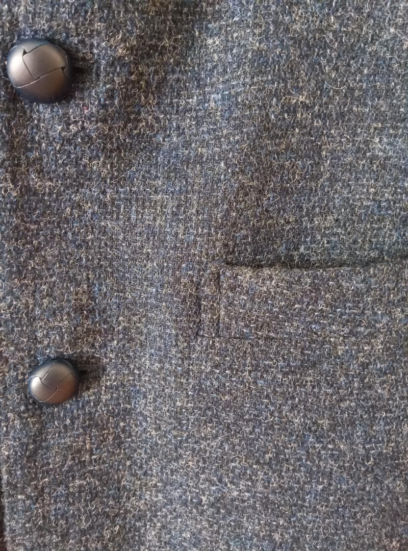 【美品】Papas ノーカラー バンドカラージャケット　Mサイズ(38)