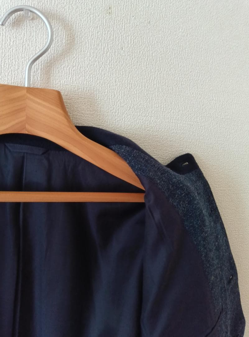 【美品】Papas ノーカラー バンドカラージャケット　Mサイズ(38)