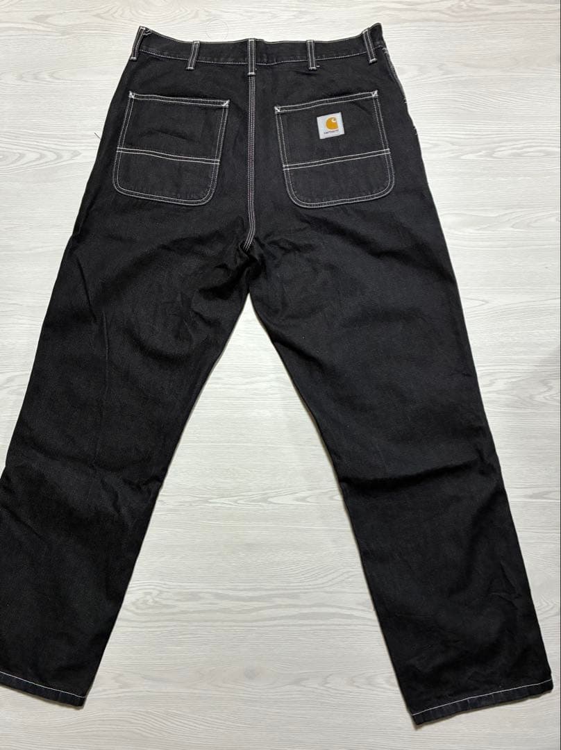 Carhartt ブラック ワークパンツ　34×32