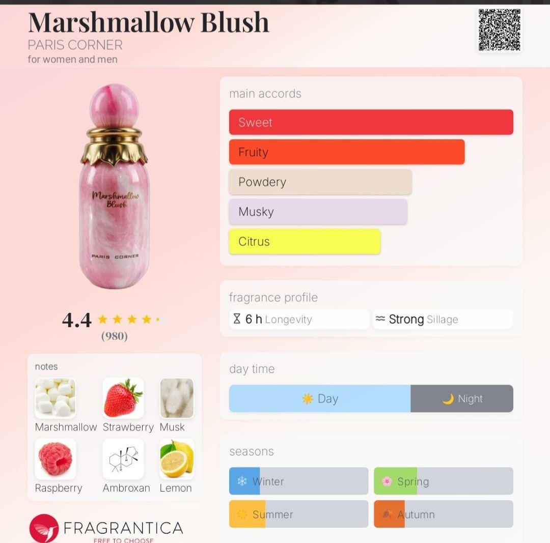 Paris corner Marshmallow Blush 香水100ml