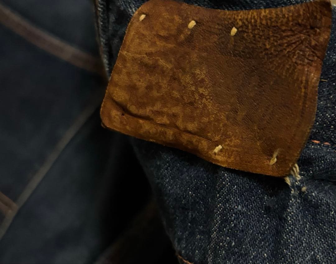 50's BIG MAC ペインター 片爪 縦落ち 濃紺 剥き出しリベット