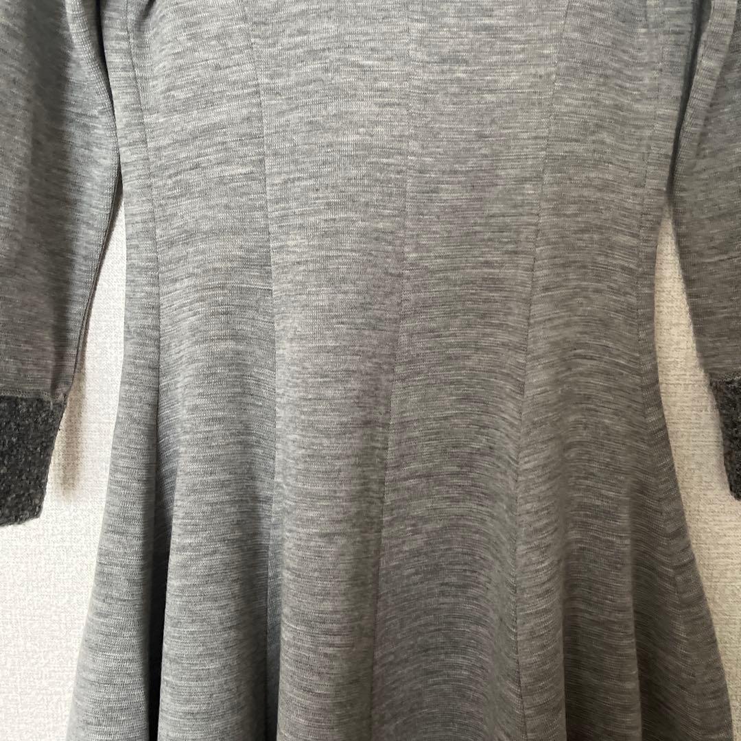 MISS J グレー ニット Aライン ワンピースMサイズ