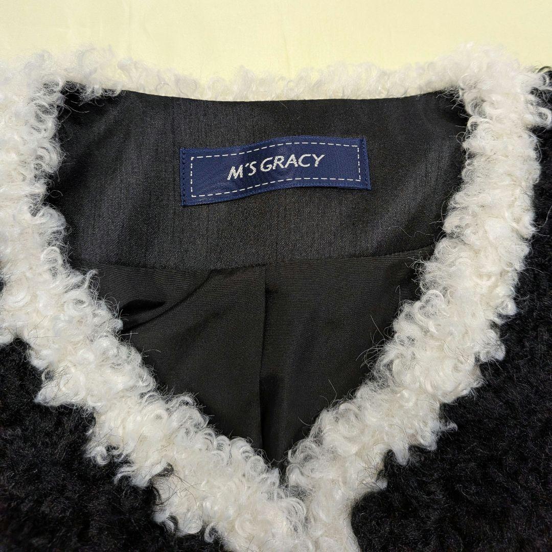 ★エムズグレイシー M'S GRACY　フェイクファー　ジャケット　新品タグ付