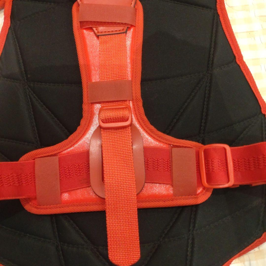 キャッチャー用プロテクターセット レッド（マスク無し）