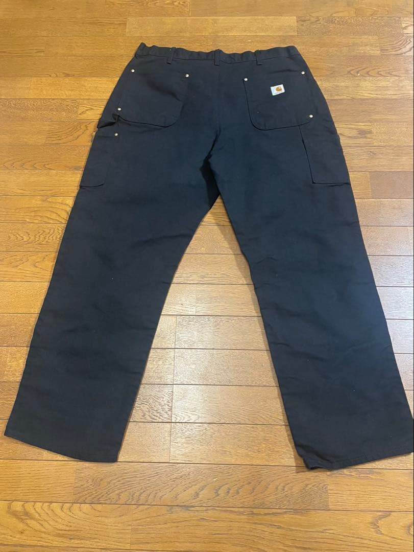 USA製carhartt ダブルニー カーハートダブルニーブラックワンウォッシュ