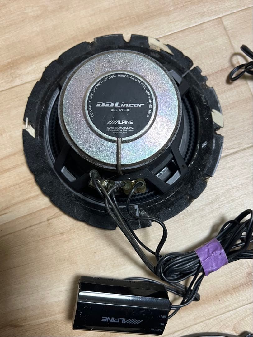 [送料無料]ALPINE DLX-F171S DDL-R160Cスピーカーセット
