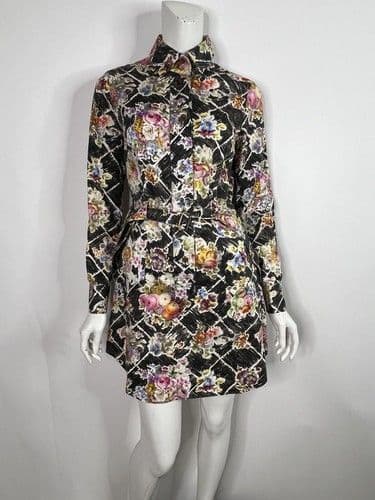 ヴィヴィアンウエストウッド　2015SSフローラル柄コルセットロングドレス