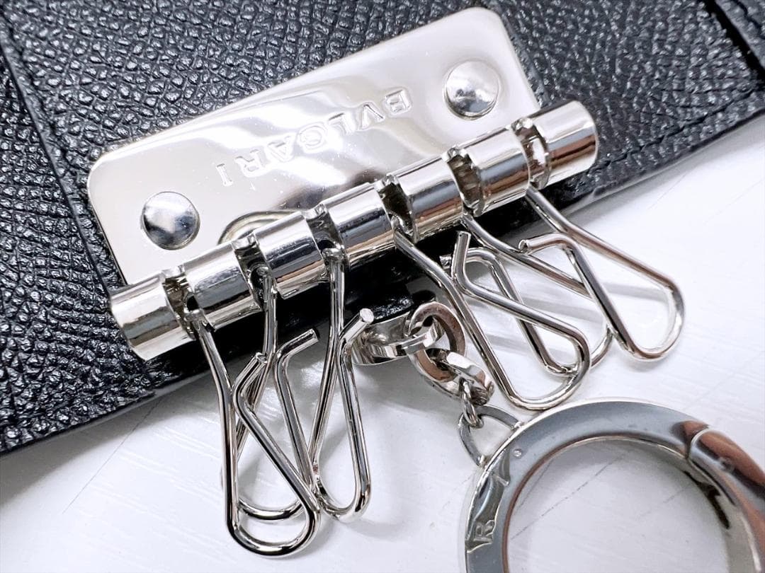 美品　ブルガリ　クリップ　キーホルダー　キーケース　289360　RFID