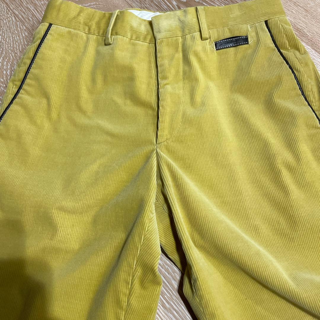 HERMES エルメス コーデュロイスラックス　セリエボタン