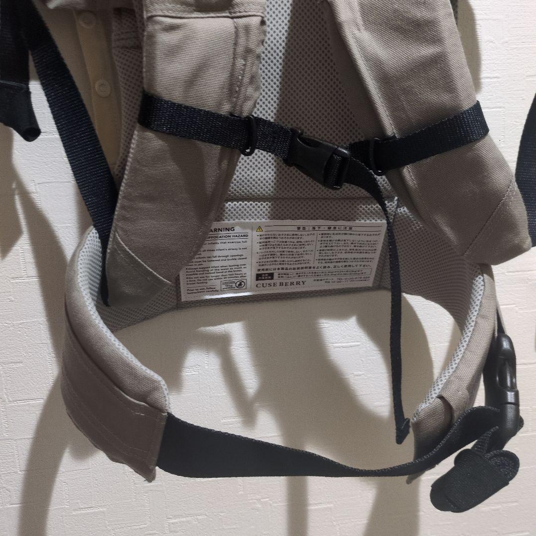 【値下げしました・美品】キューズベリー　抱っこ紐 NICO オールメッシュグレー
