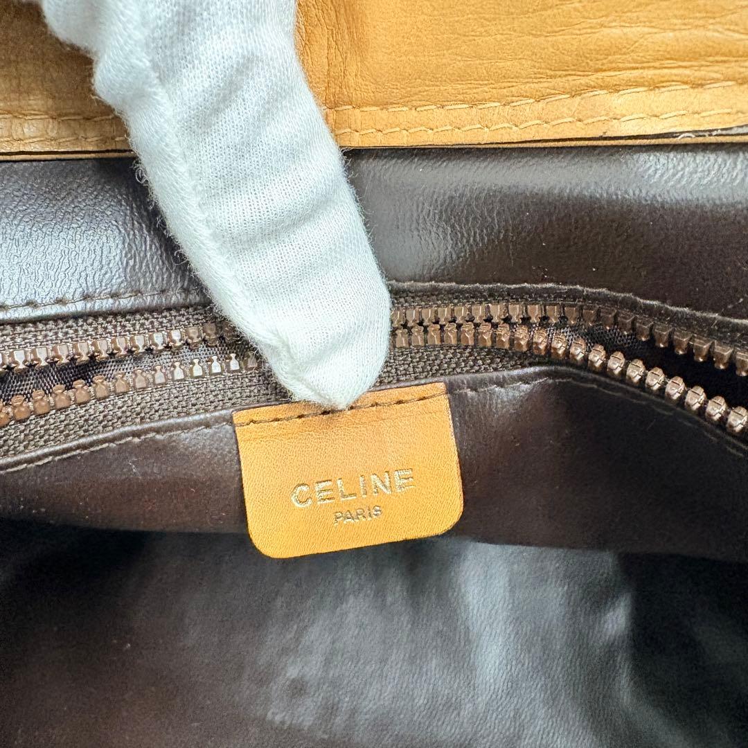 CELINE セリーヌ マカダム柄 トリオンフ ミニボストンバッグ ハンドバッグ