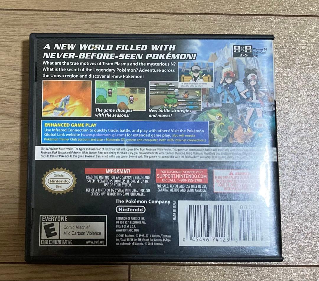 【値下げしました】ポケットモンスター ブラック 北米版　※ジャンク品の可能性有
