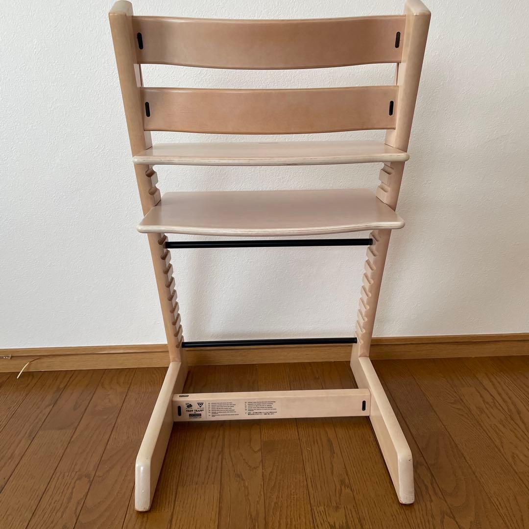 ストッケ　トリップ トラップ　ベビーチェア+ベビーセット　ホワイトウォッシュ