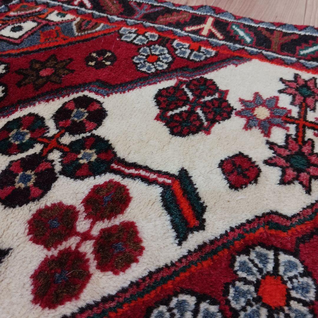 Y3201 ペルシャ絨毯 ハマダン産 ウール 手織り 150×105㎝