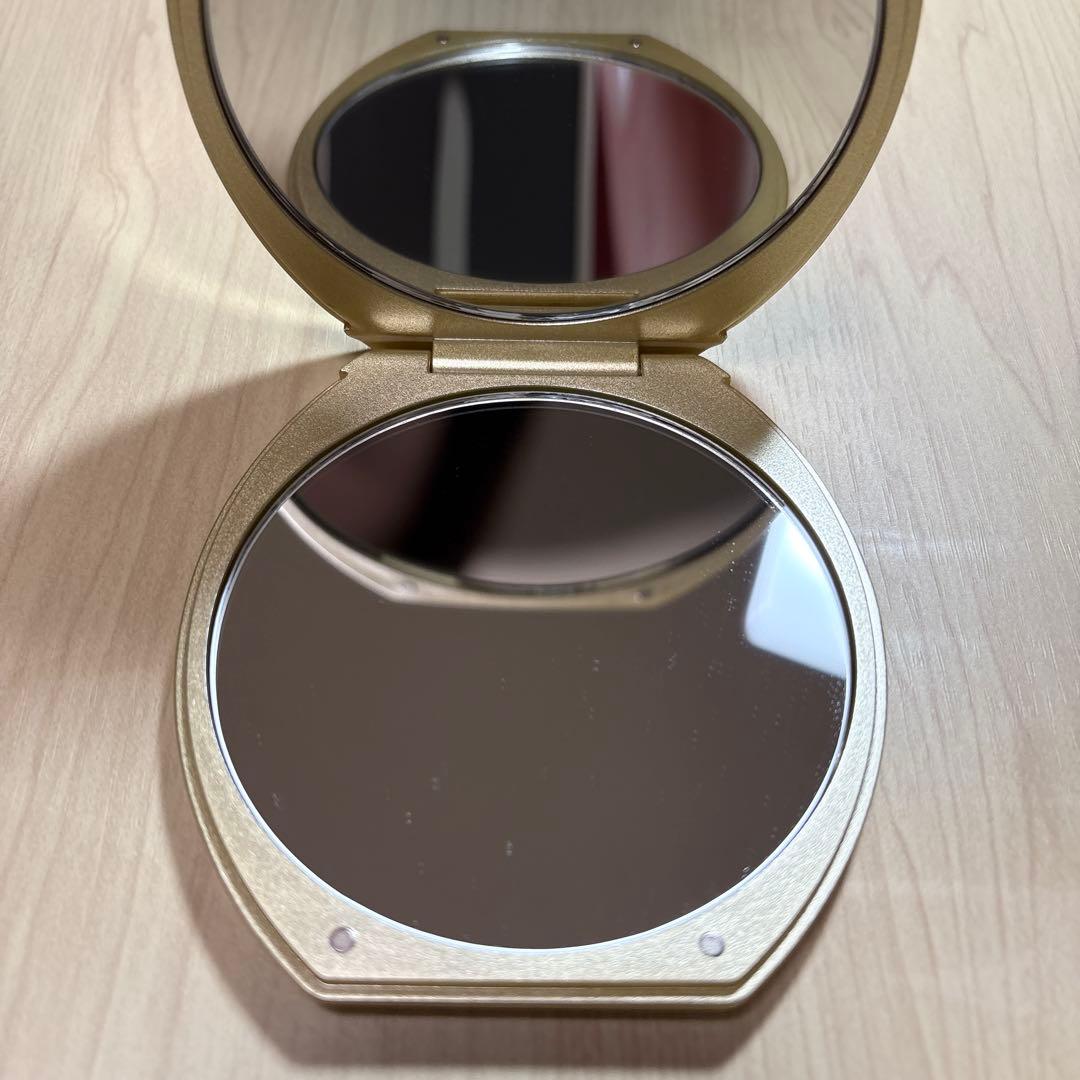 AWN ゴールド 高品質コンパクトミラー　1倍/10倍