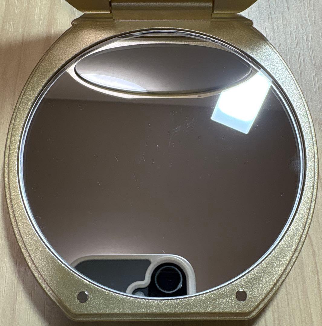 AWN ゴールド 高品質コンパクトミラー　1倍/10倍