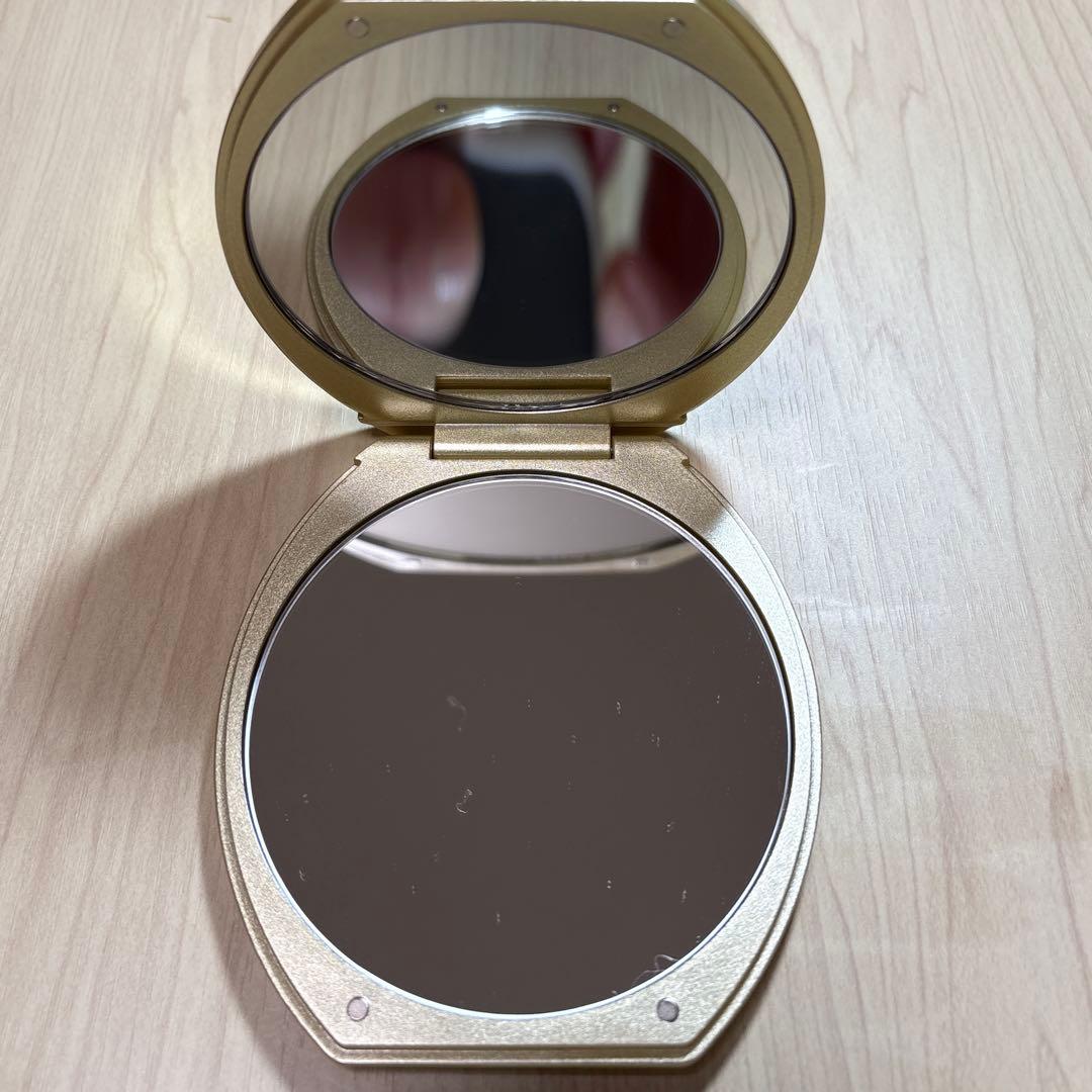 AWN ゴールド 高品質コンパクトミラー　1倍/10倍