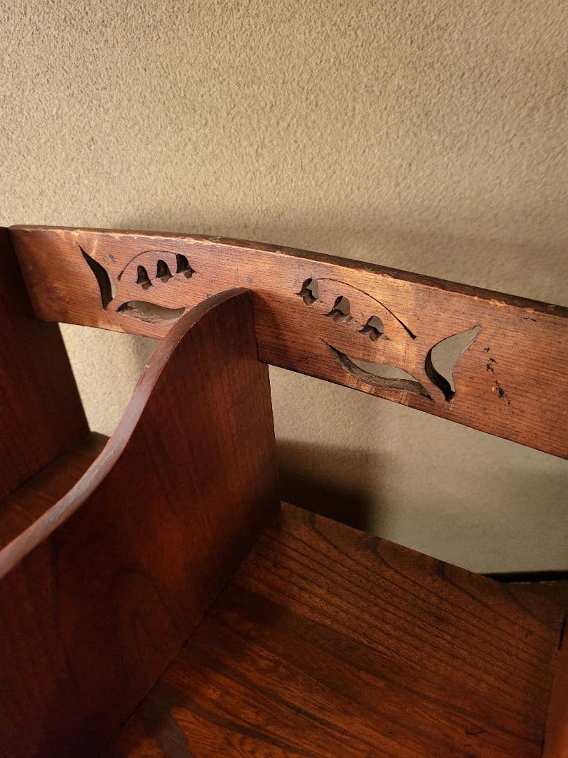 蛇腹 収納付き 楔式 本棚　古道具　レトロ　ヴィンテージ　アンティーク