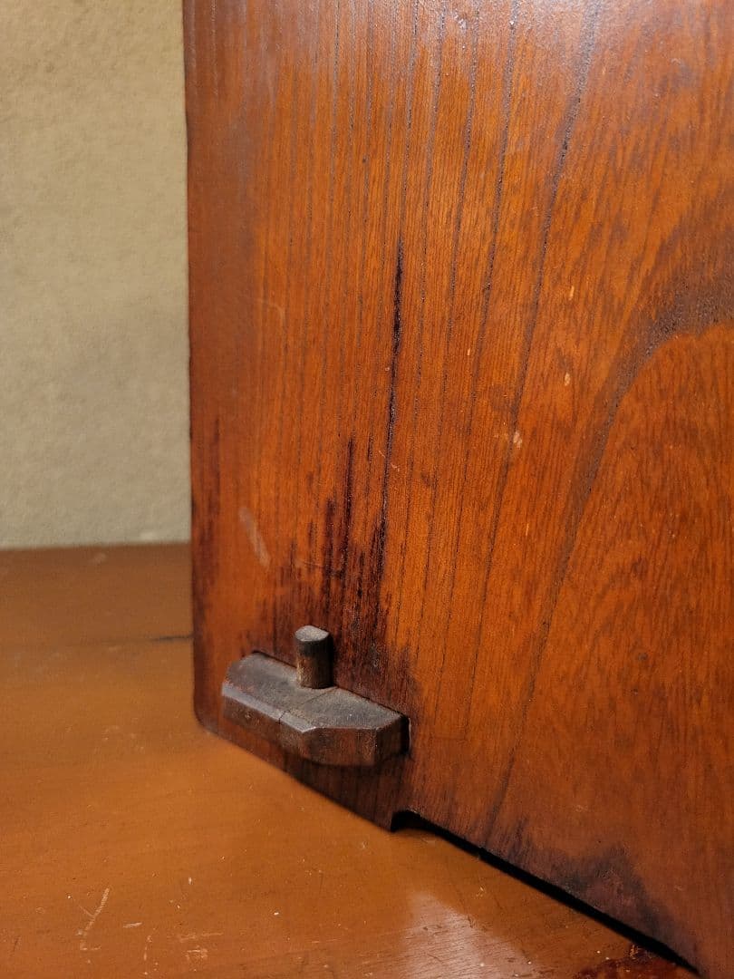 蛇腹 収納付き 楔式 本棚　古道具　レトロ　ヴィンテージ　アンティーク