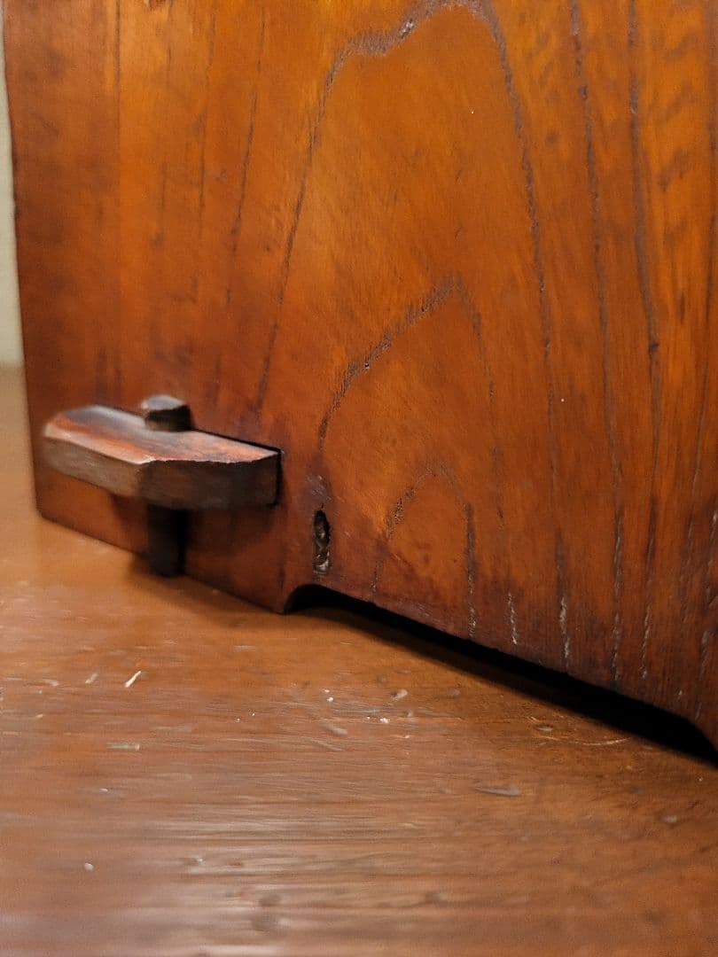 蛇腹 収納付き 楔式 本棚　古道具　レトロ　ヴィンテージ　アンティーク