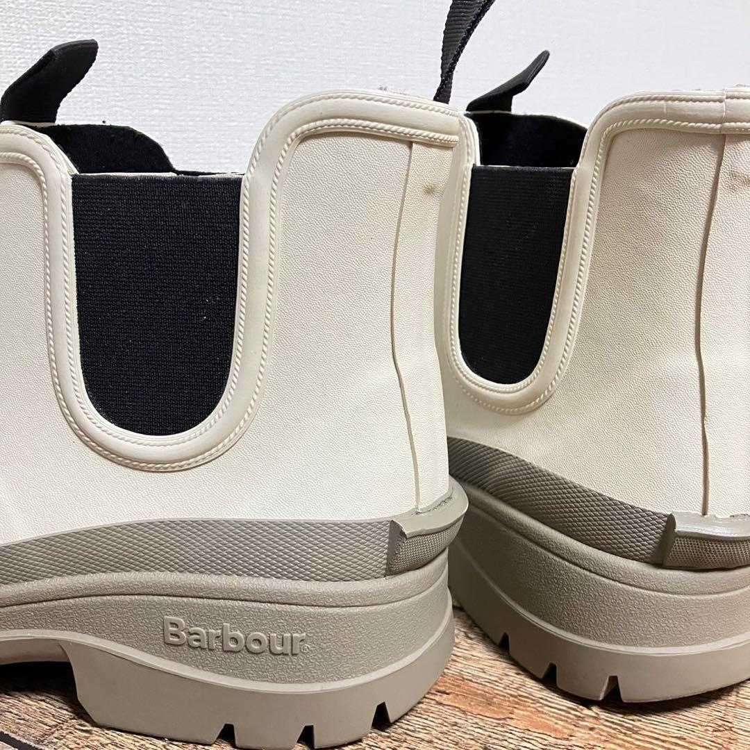 Barbour Nimbus チェルシー サイドゴア レインブーツ ベージュ