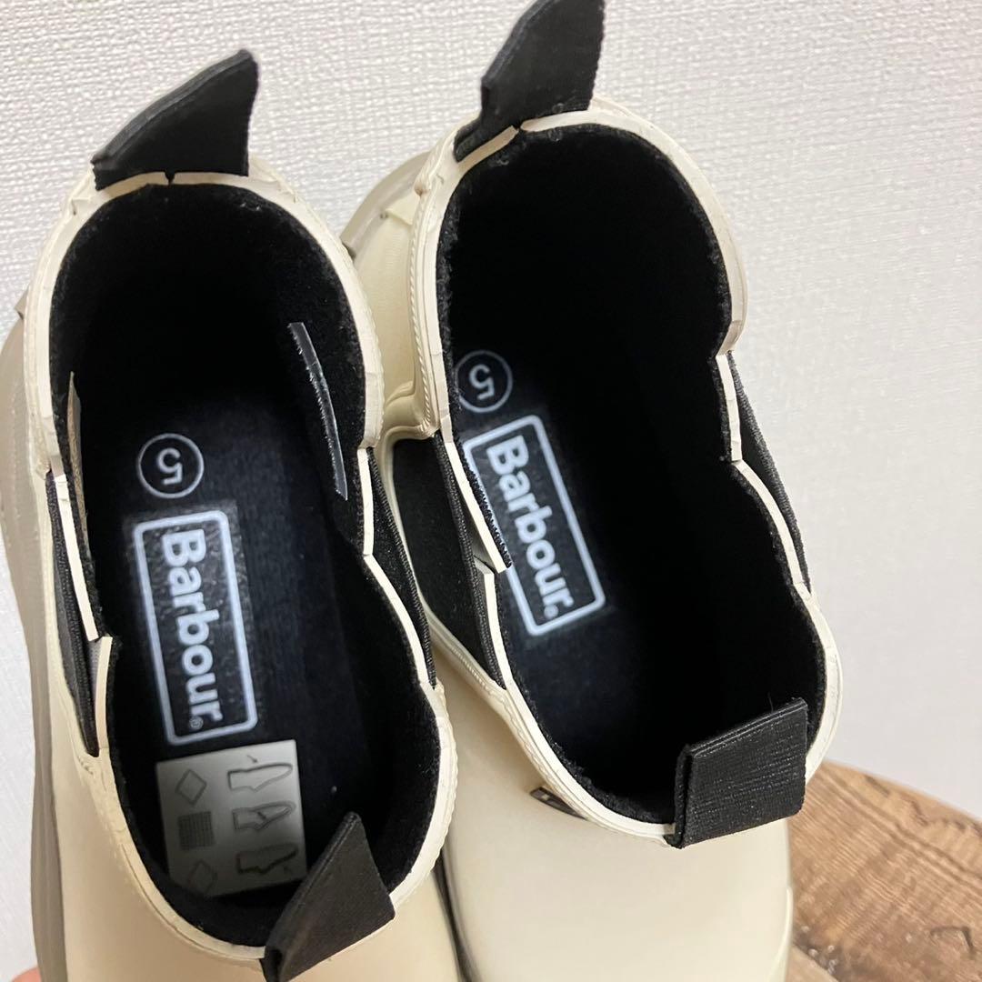 Barbour Nimbus チェルシー サイドゴア レインブーツ ベージュ