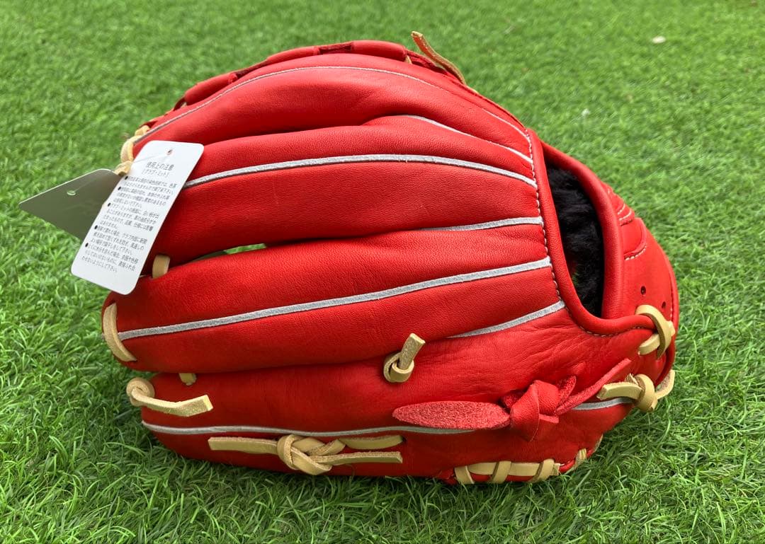 Hi-Gold ナチュラルフィール 少年軟式グローブ レッド