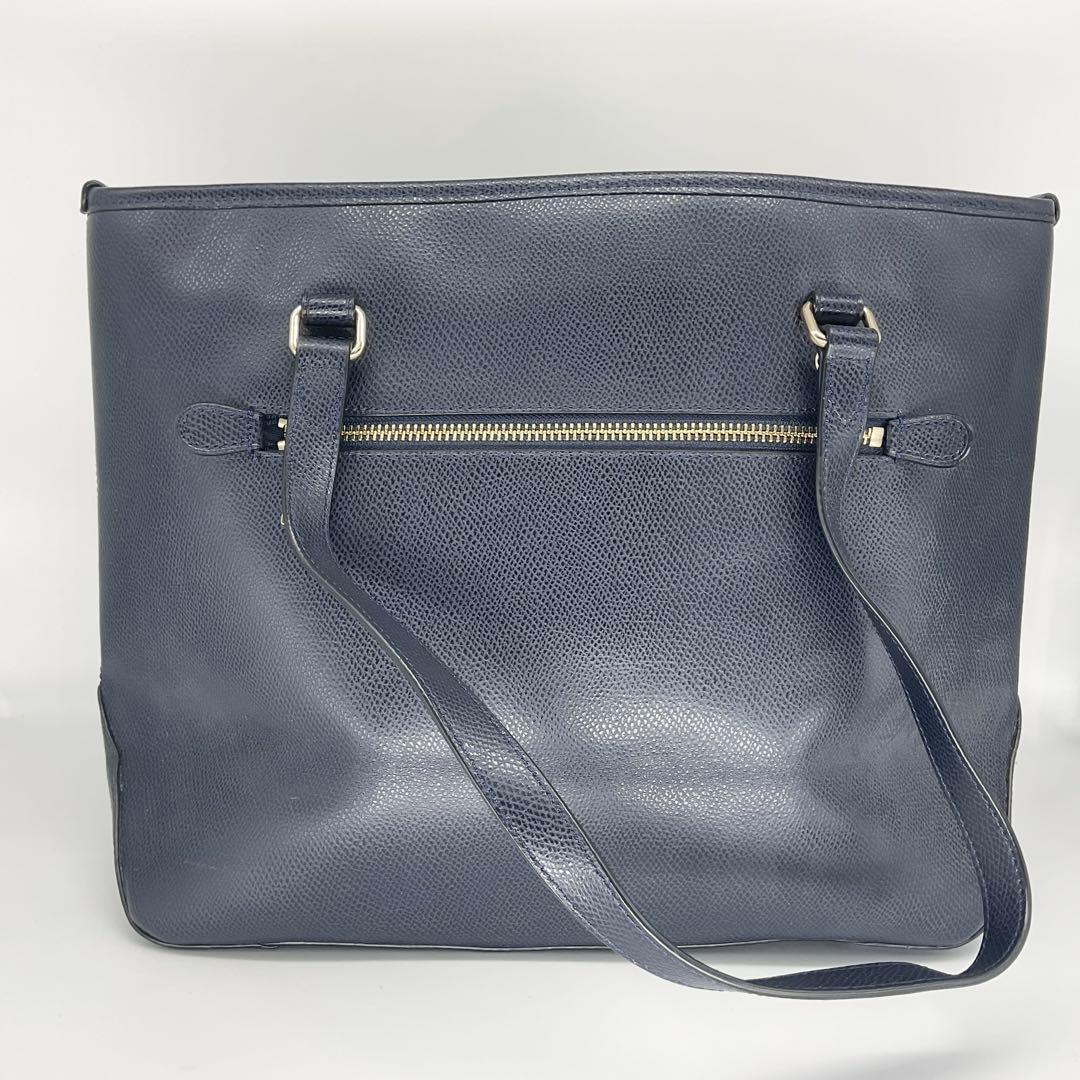 【美品】COACH トートバッグ ブラック レザー A4収納可