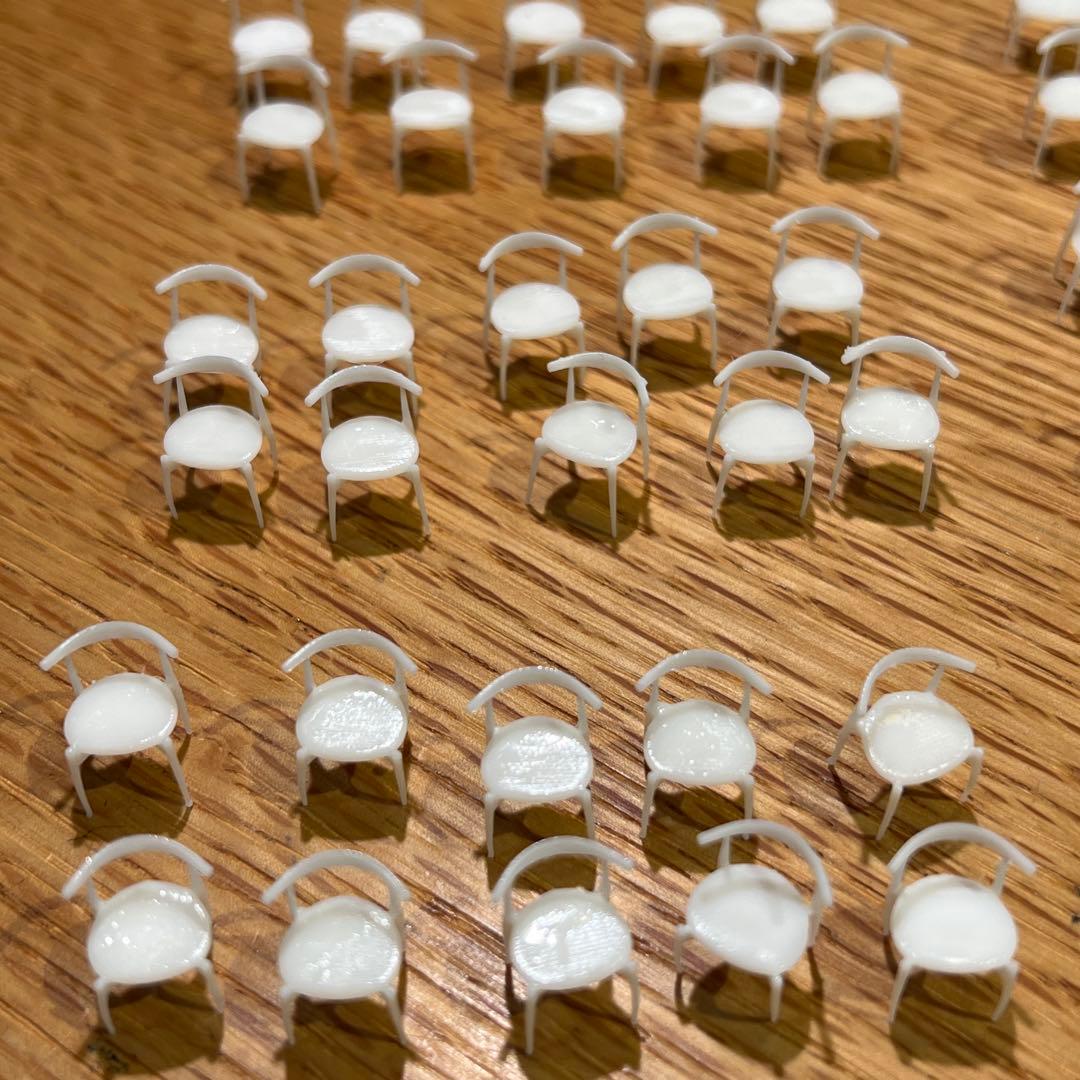 建築模型　エルボーチェア　1/50 100脚（以上）椅子