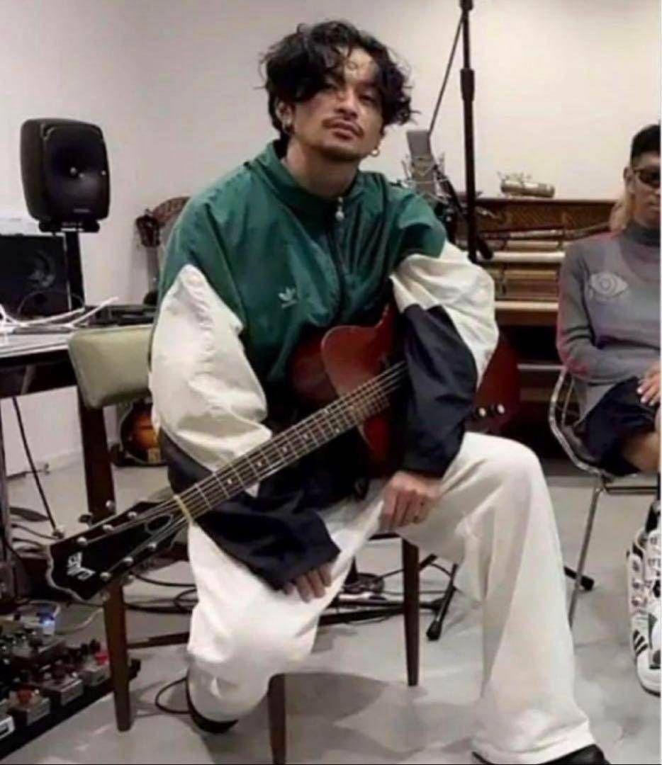 激レア⭐アディダス 90sヴィンテージナイロンジャケット 赤白黒2XL 常田大希