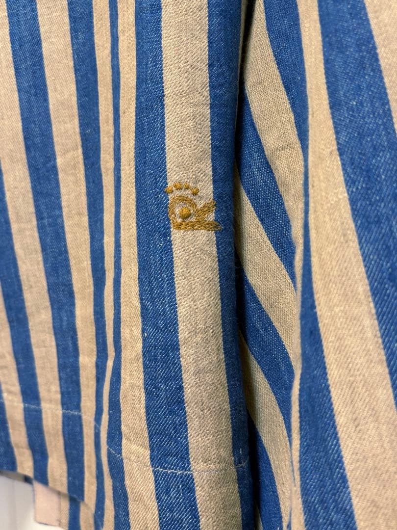 45R インドリネンのミリタリーボレロ　カーディガン　羽織り　完売品