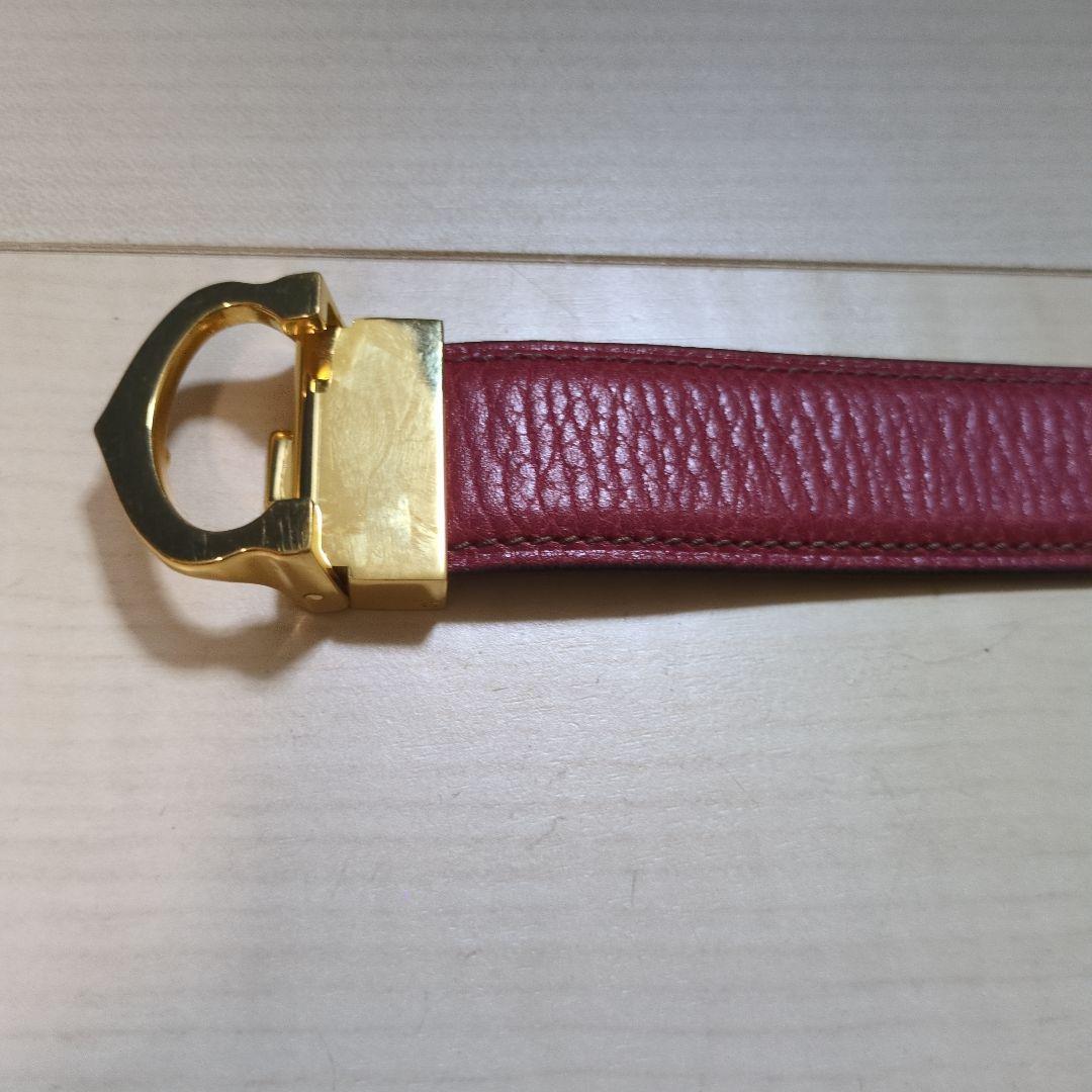 カルティエCartier 赤 レディース　レザー ベルト