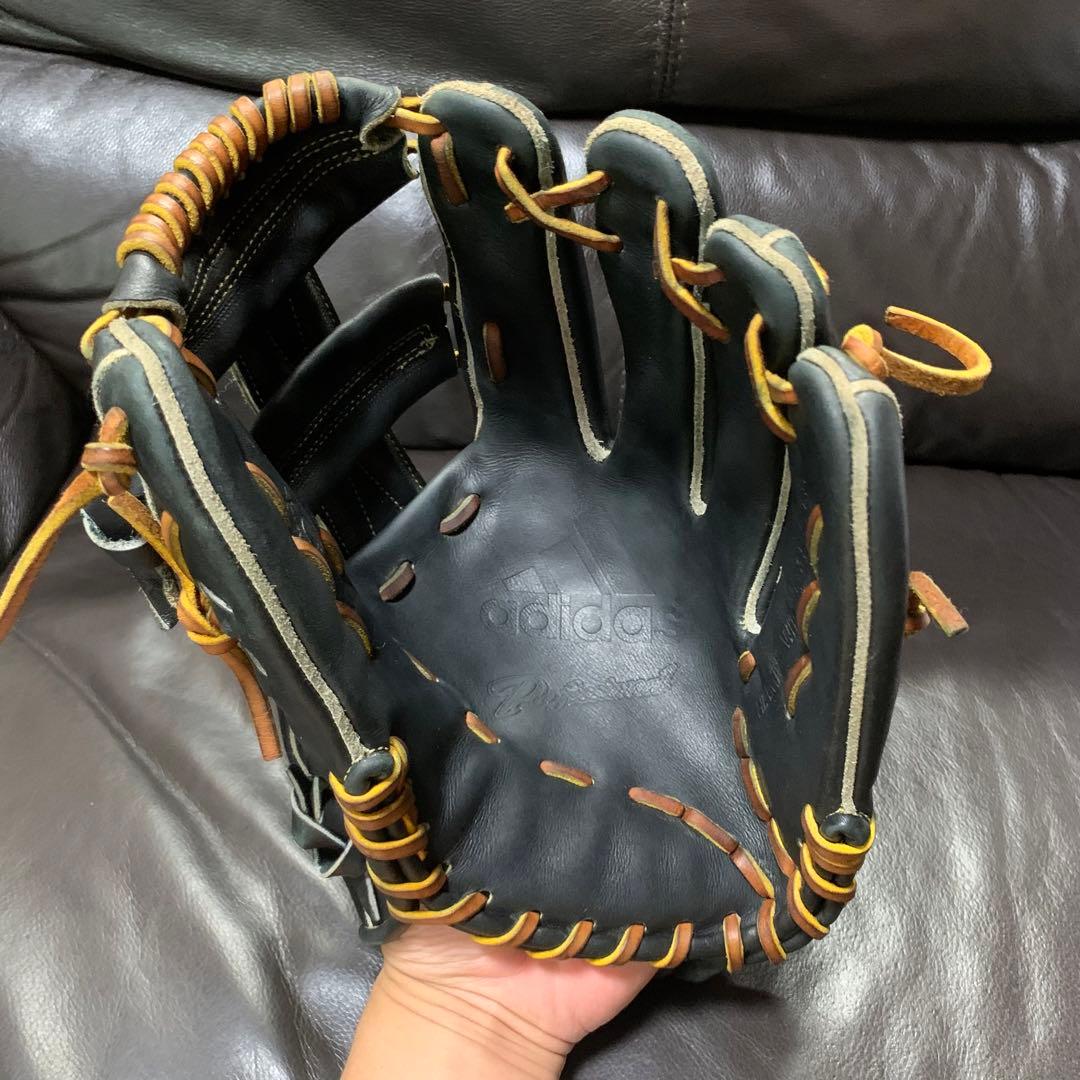adidas プロフェッショナル　硬式内野手用グローブ 黒